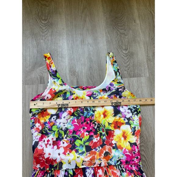 Lauren Ralph Lauren Floral Sleeveless, Dress, Women's size 6 Colorful Pleated - Picture 4 of 9